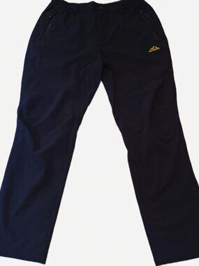 MAGCOMSEN Mens XL Black Fleece Lined Hiking Ski Snow Pants Zip Pockets